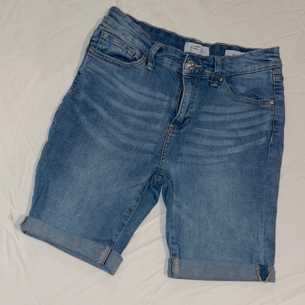 Jessica Simpson Cherish Bermuda Walking Denim Shorts